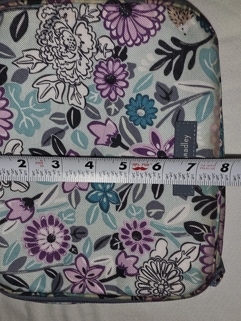 Vera Bradley Insulated Lunch Bag Tote Ret. Penelope's Garden Pattern Zip